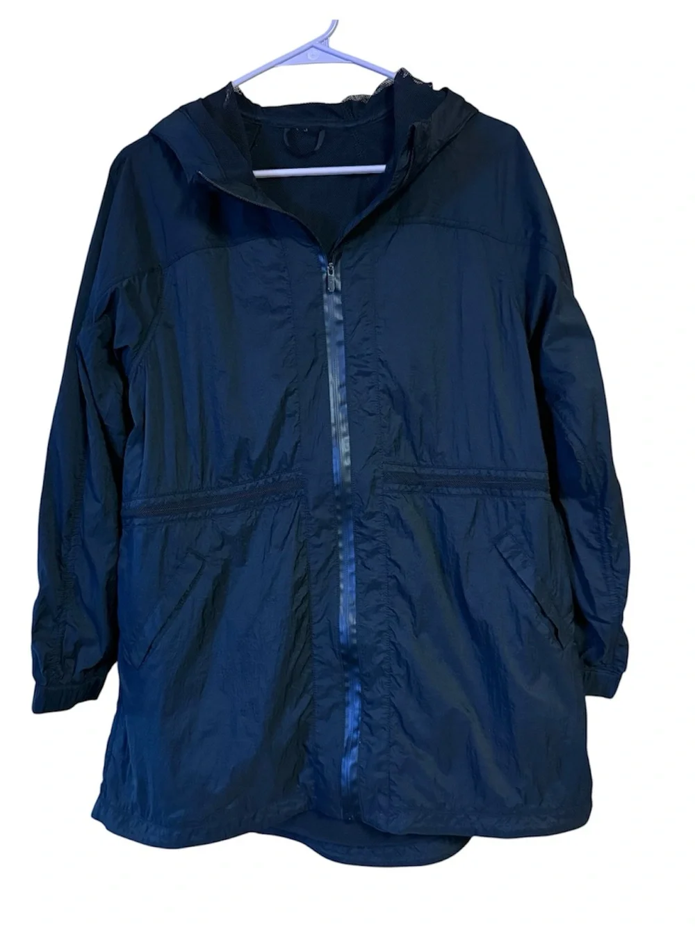 Lululemon athletica In The Clear Hooded Lightweight Rain Jacket - Black Small 4